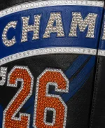 JH Design Crystal Leather Jacket