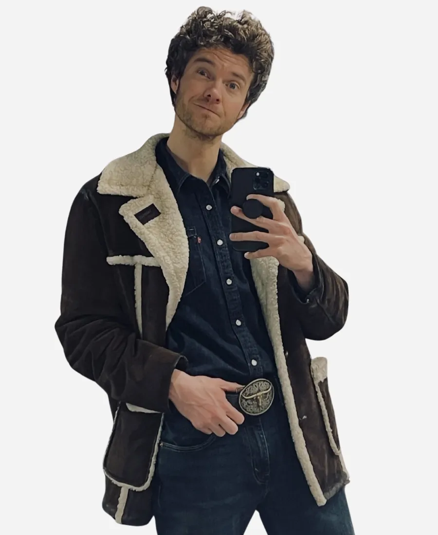 Jack Quaid The Boys S05 Shearling Jacket Jack Quaid Tv Series The Boys S05 Hughie Campbell Black Suede Leather Shearling Lined Jacket