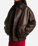 Jennifer Lopez Office Romance 2026 Leather Jacket