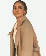 Jennifer Lopez Office Romance 2026 Wool Coat