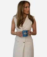 Office Romance 2026 Jackie Cruz Double-breasted White Wool Vest