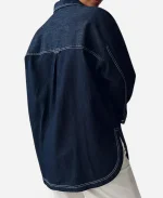 Jessica Harris Beyond the Gates S02 Blue Bow Denim Shirt