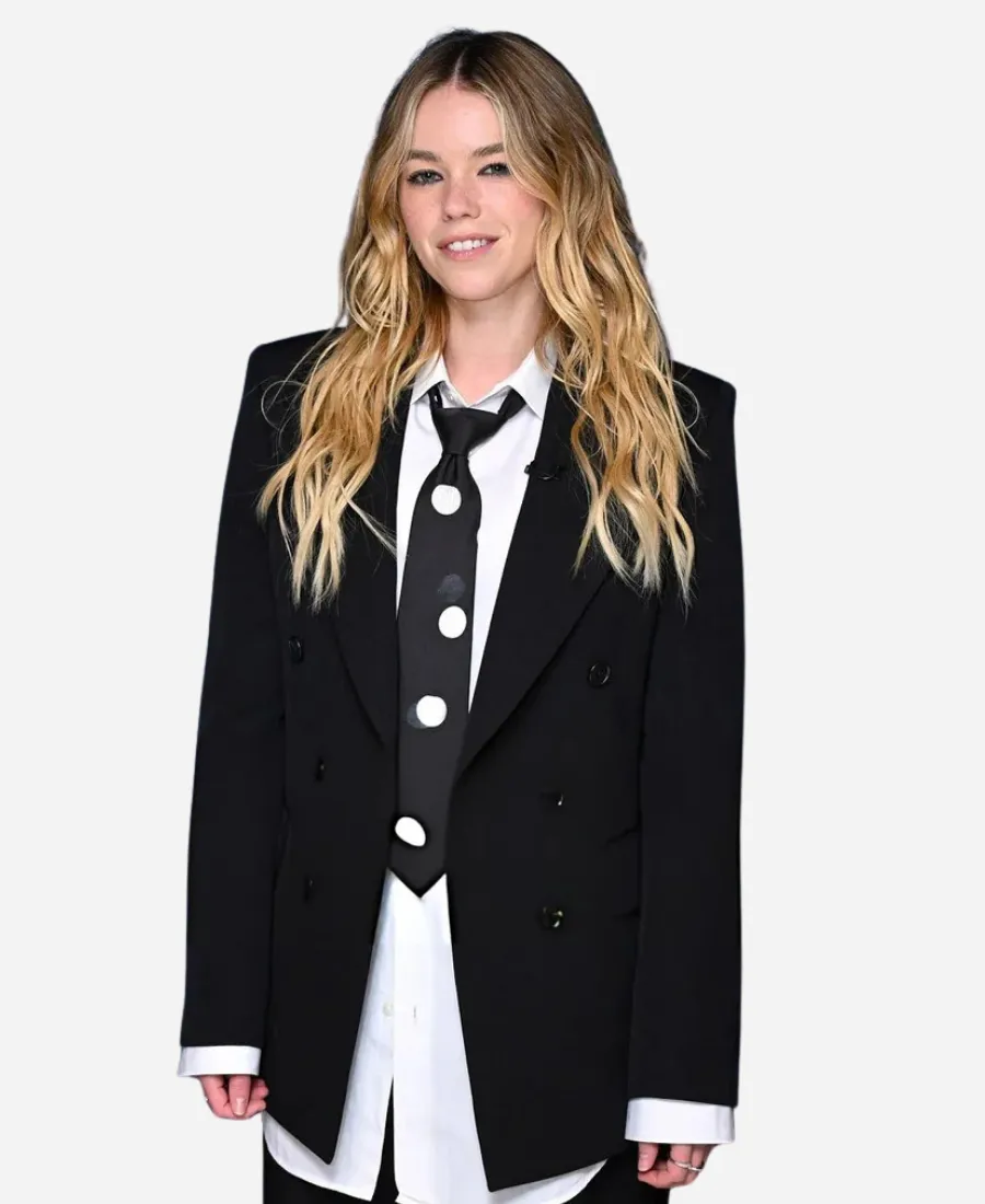 Jimmy Fallon Show S13 Milly Alcock Blazer Alcock Double The Tonight Show Starring Jimmy Fallon S13 Milly Breasted Black Oversized Blazer