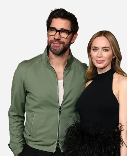 John Krasinski Tom Clancy’s Jack Ryan Ghost War World 2026 NYC Premiere Green Jacket