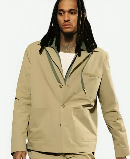 Jordan Clarkson 2026 NBA Finals Game 3 Khaki Jacket
