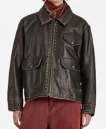 Josh Heuston Off Campus S01 Black Leather Jacket