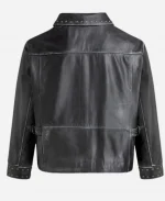 Josh Heuston 2026 Off Campus S01 Justin Kohl Black Leather Jacket