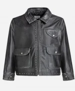 Off Campus S01 Justin Kohl Black Leather Jacket