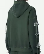 Jules Logan 2026 Off Campus S01 Julia Sarah Stone Green Embellished Hooded Sweatshirt