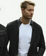 Justin Hartley Tv Series Tracker S02 Colter Shaw Black Suede Leather Jacket