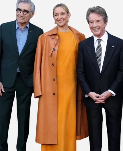 Kate Hudson Marty Life Is Short 2026 LA Premiere Brown Leather Trench Coat