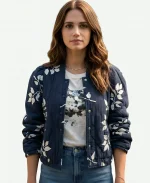 Lyndsy Fonseca Floral Jacket