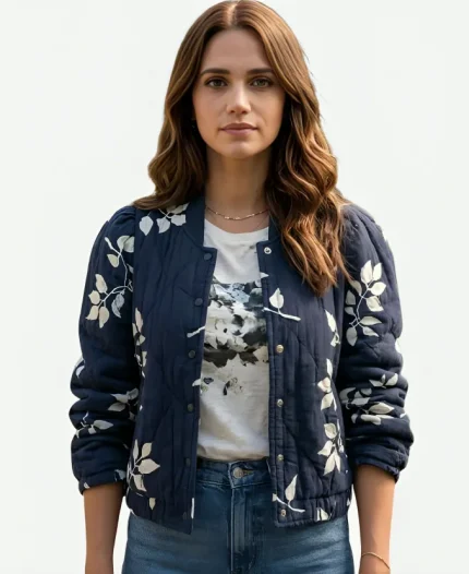 Lyndsy Fonseca Floral Jacket