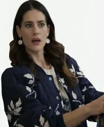Lyndsy Fonseca The Love Heist 2026 Blue Floral Jacket