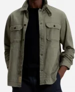 Al Madrigal Green Suede Leather Jacket
