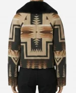 Beth Dutton Western Print Aviator Aztec Jacket