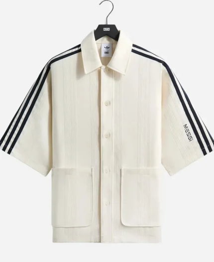 15th Anniversary Kith x Adidas x Lionel Messi Football Chalk White Stripe Shirt