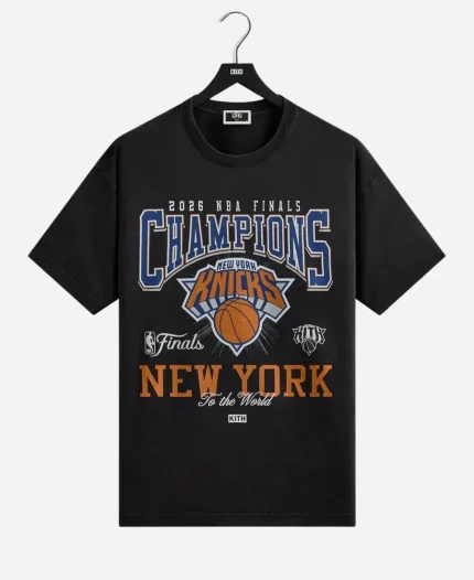 Kith for New York Knicks 2026 Champions Black T-Shirt