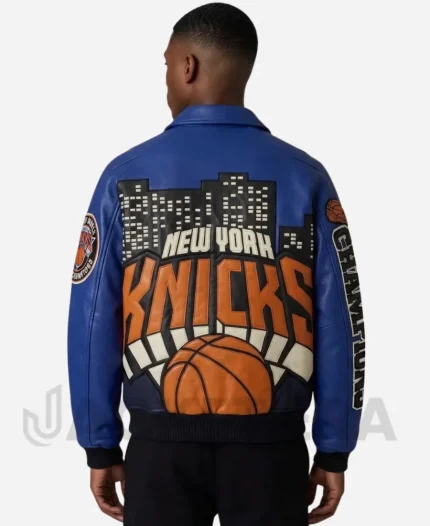 New York Knicks 2026 NBA Champions Leather Jacket