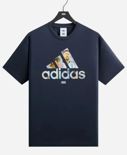 Kith x Adidas x Lionel Messi Football 2026 Night Navy Graphic T-Shirt