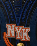 Knicks 2026 Crystal Leather Jacket