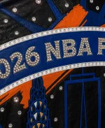 New York Knicks 2026 JH Design Crystal Leather Jacket