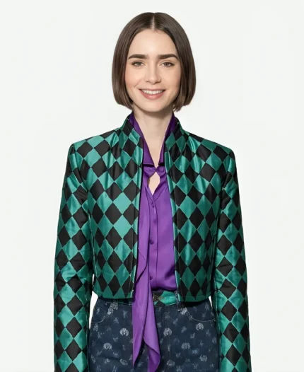 Emily In Paris S06 Lily Collins Cropped Jacket