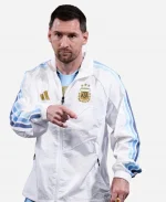 Lionel Messi Argentina Anthem White Jacket