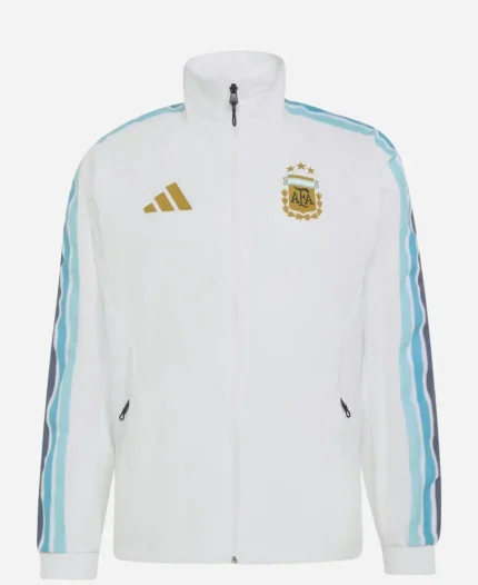 Lionel Messi 2026 Argentina Adidas Anthem White Jacket
