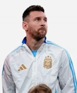 Lionel Messi 2026 Argentina Anthem White Jacket
