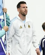 Lionel Messi Argentina AFA Home Anthem White Jacket