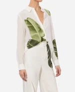 Lori Soto Its Not Like That 2026 Leaf Print Blouse