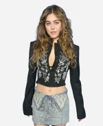 Mika Abdalla 2026 Embroidered Floral Cropped Jacket