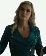 Michelle Pfeiffer Margos Got Money Troubles Denim Peplum Jacket