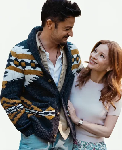 Tyler Hynes Aztec Print Cardigan