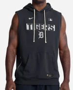 Nike 2026 Detroit Tigers MLB Sleeveless Hoodie - Navy Blue