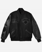 Knicks 2026 NBA Finals Champions Leather Sleeves Jacket