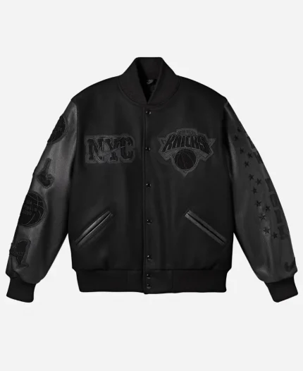 Knicks 2026 NBA Finals Champions Leather Sleeves Jacket