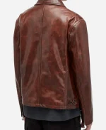 Michael 2026 Jaafar Jackson Leather Jacket - Brown