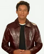 Michael Jackson Michael 2026 Premiere Jaafar Jackson Brown Leather Jacket