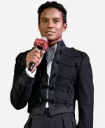 Jaafar Jackson Michael 2026 Tokyo Premiere Black Military Jacket