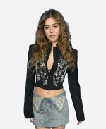 Mika Abdalla Embroidered Floral Cropped Jacket