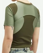 Allie Hayes 2026 Off Campus S01 Mika Abdalla Green Cut Out Racing T Shirt