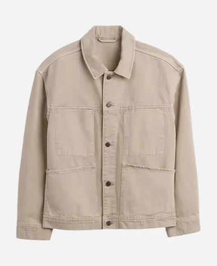 Miles Gutierrez-Riley 2026 Off Campus S01 Dexter Beige Denim Oversized Jacket