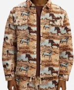 Miles Gutierrez-Riley Horse Print Jacket