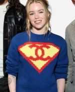 Milly Alcock 2026 Cinemacon Presentation Sweatshirt - Blue