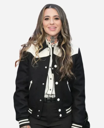 Morgan Wade Dutton Ranch 2026 Premiere NYC Black Varsity Jacket