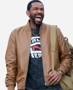 Mother’s Milk TV Series The Boys S05 Laz Alonso Brown Leather Jacket