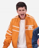 Timothee Chalamet 2026 NBA Finals Orange Tracksuit