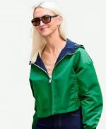 Zanna Roberts Rassi 2026 NYC Green Reversible Cropped Jacket 